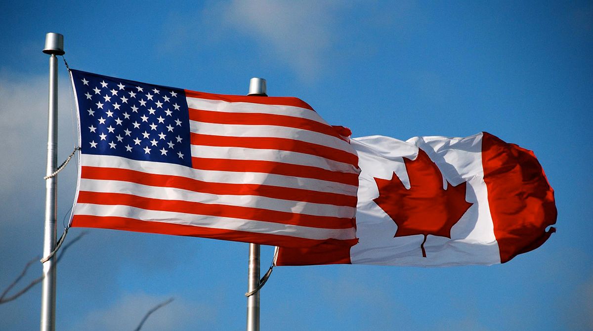 canada usa flags 2